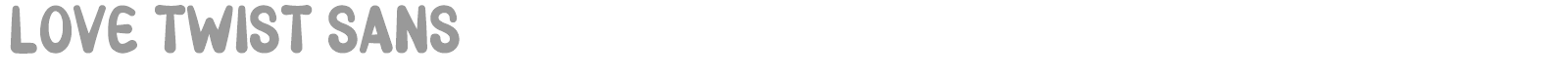 Love Twist Sans font preview